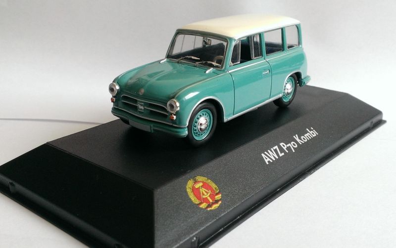 Macheta AWZ P70 Kombi RDG 1956 - IXO/Atlas 1/43 noua (Trabant)