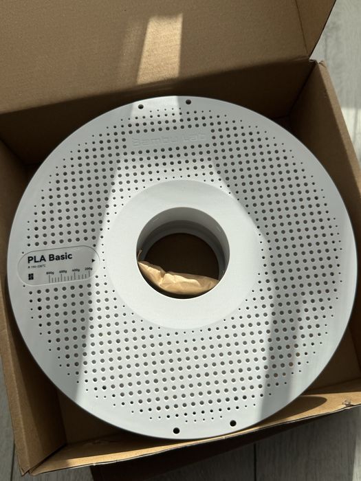 Filament PLA BambuLab 1kg Alb + 1kg Negru