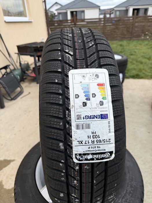 Set jante și cauciucuri iarnă noi 215/65 R17 Continental