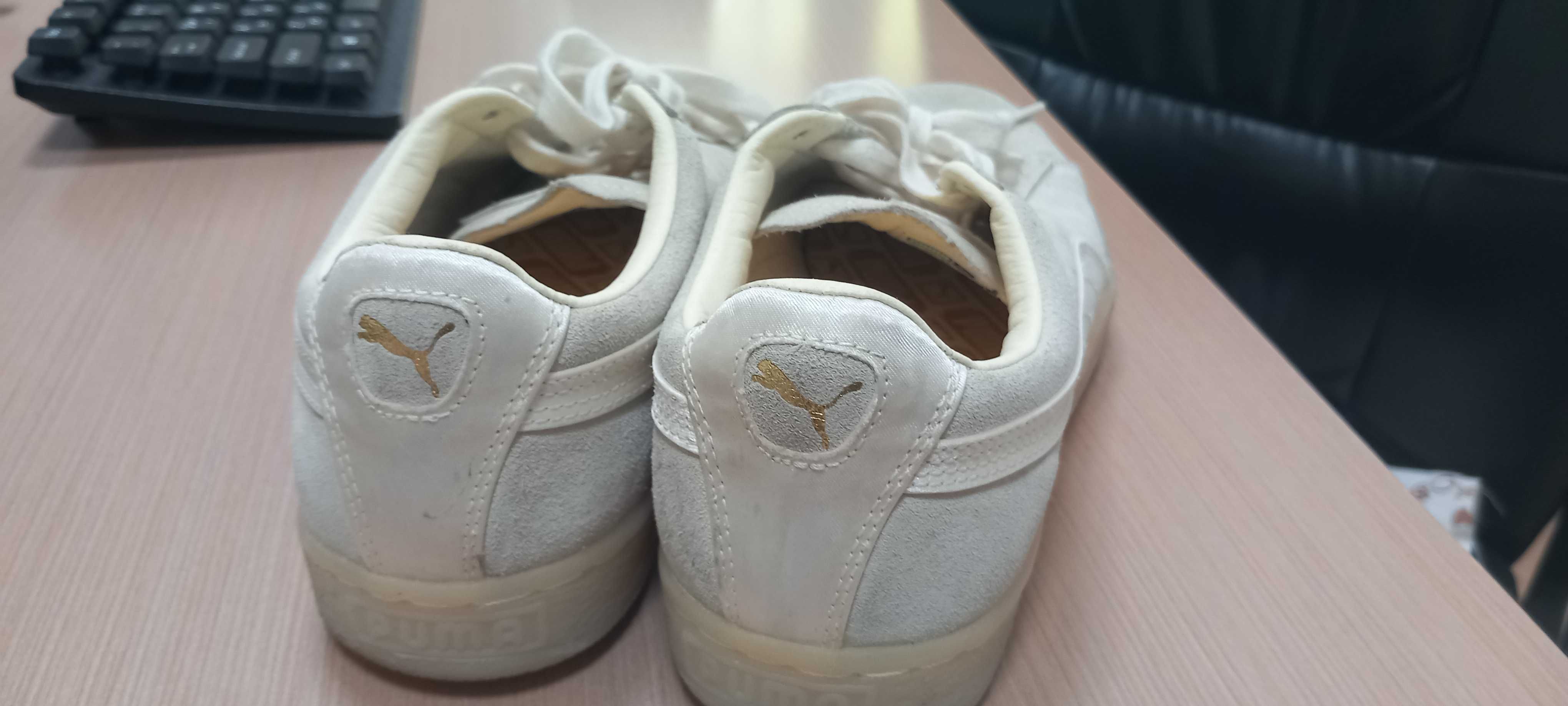 кецове Puma, цвят бежов, дамски, 39 номер