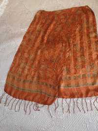 2 шала естествена коприна