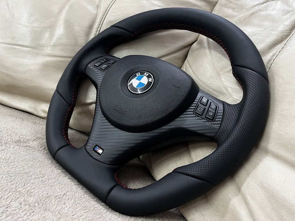 Volan M BMW Seria 1 3 E90 E87 E84 X1 ergonomic custom airbag comenzi