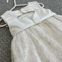 Бяла официална детска рокля Mayoral