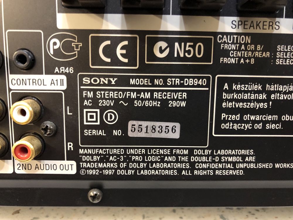 Sony STR-DB940qs