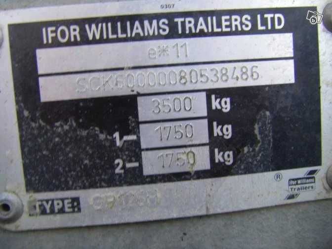 Remorcă basculantă Ifor Williams originală din 2008