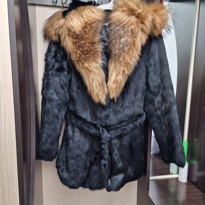 Шуба натуральная кролик