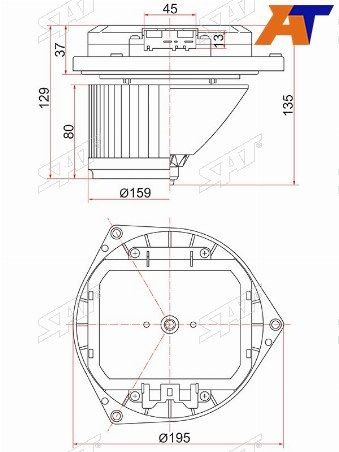 Мотор отопителя салона Infiniti Ex25