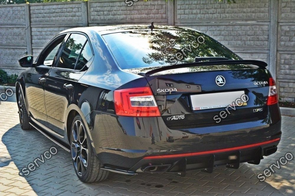 Difuzor bara spate Skoda Octavia MK3 RS 2013- v1 Maxton Design