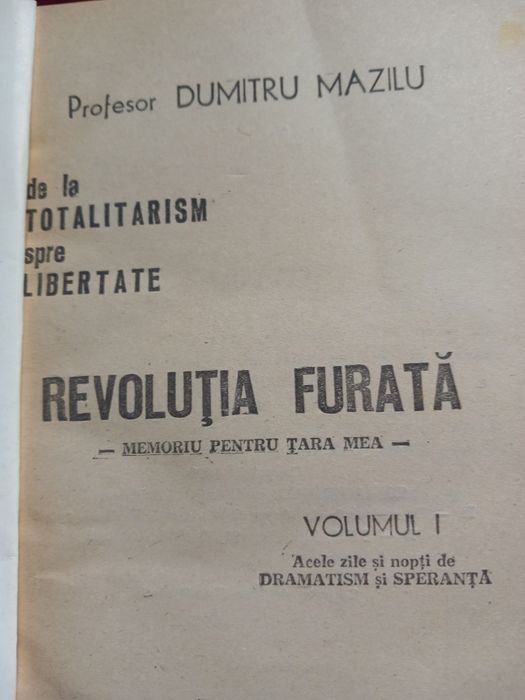 Revoluția furată,, de Dumitru Mazilu.