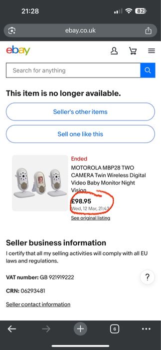 Sistem monitorizare bebe Motorola