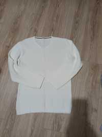 Мъжки пуловер бял размер L - XL