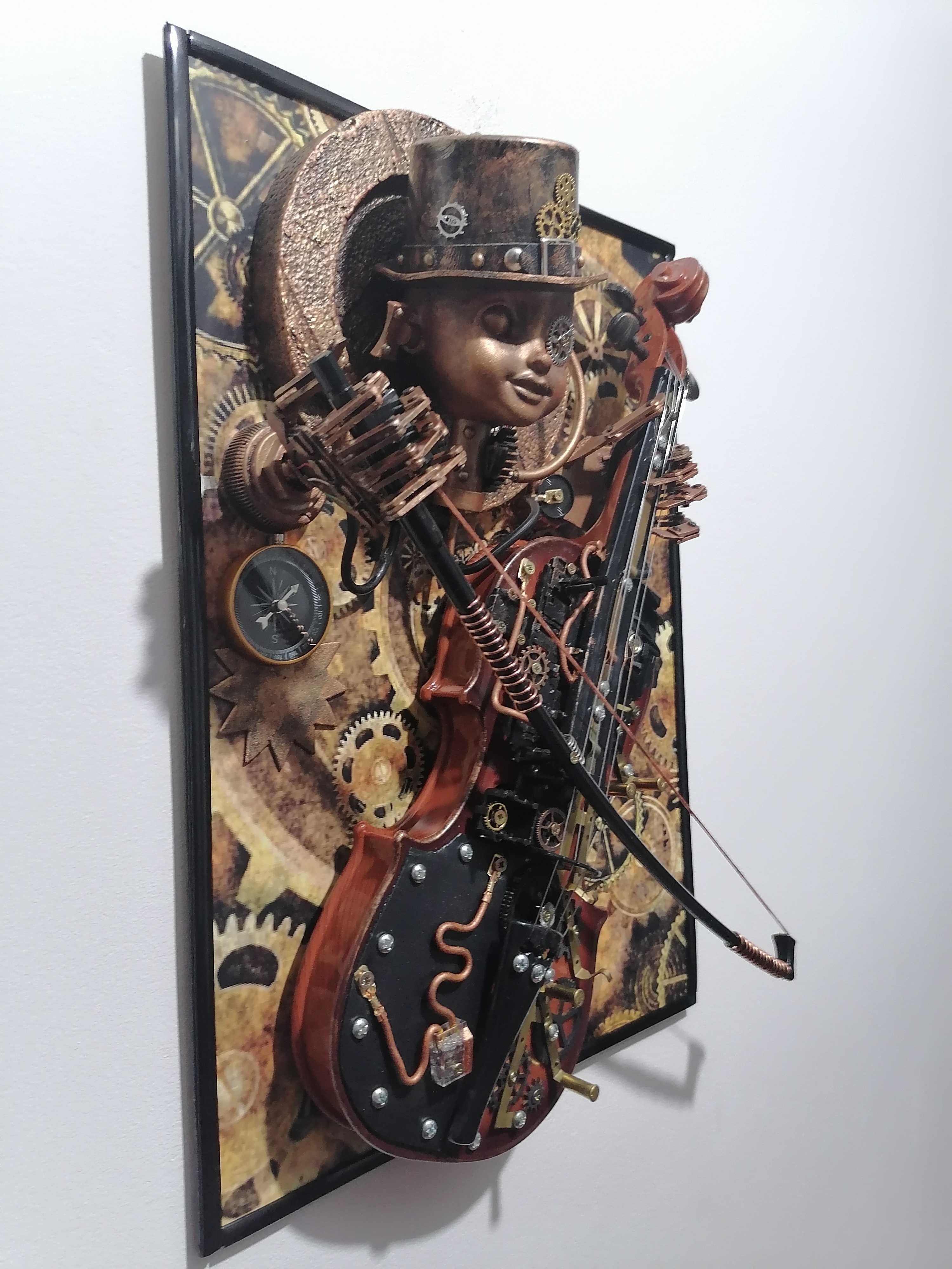 vioara steampunk music tablou 3d ,decoratiune,cadou inedit