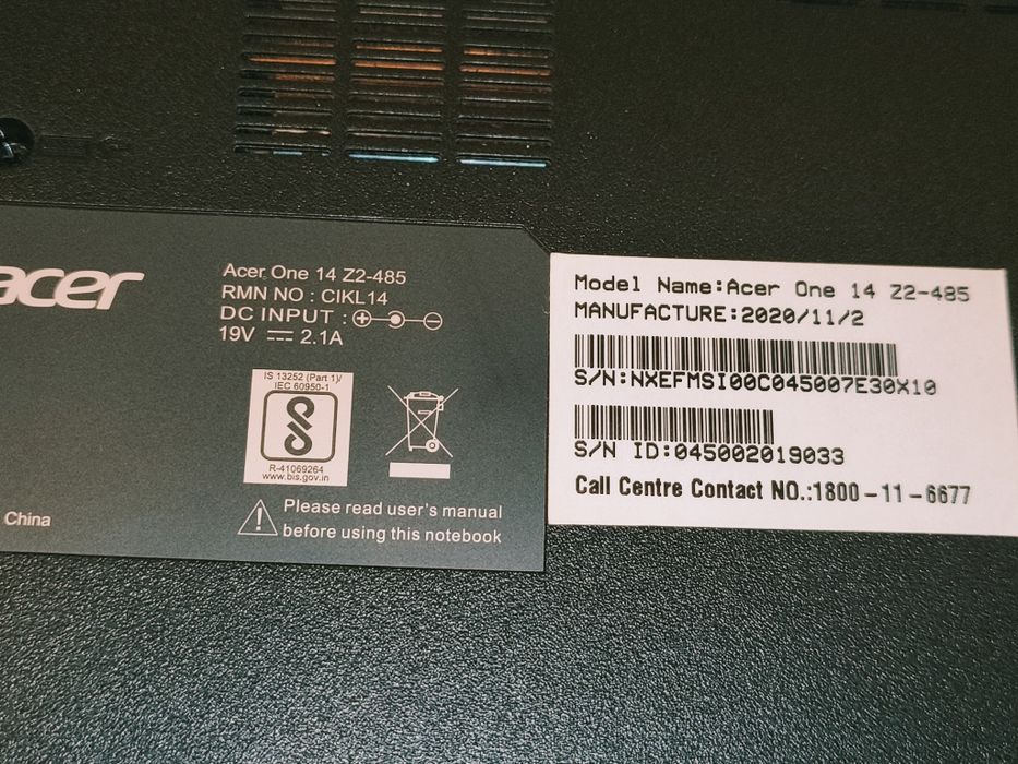 Laptop Acer one 14 Z2-48