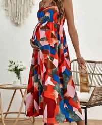 Rochie colorată gravide