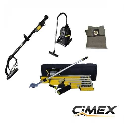 Шлайф машина + Прахосмукачка с торба + Комплект ножове за шпакловане