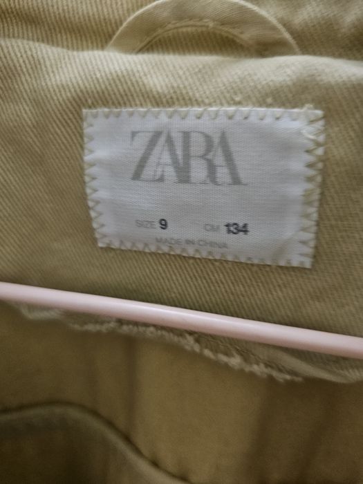 Тренч, плащ для девочек, 9-10 лет, zara, lc waikiki, blue button