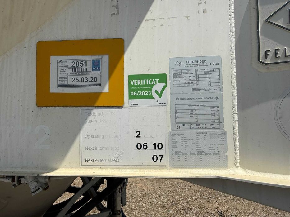 Cimentruck Silo Feldbinder EUT 36.3