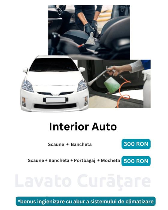 Curatare/ Igienizare tapiterie auto