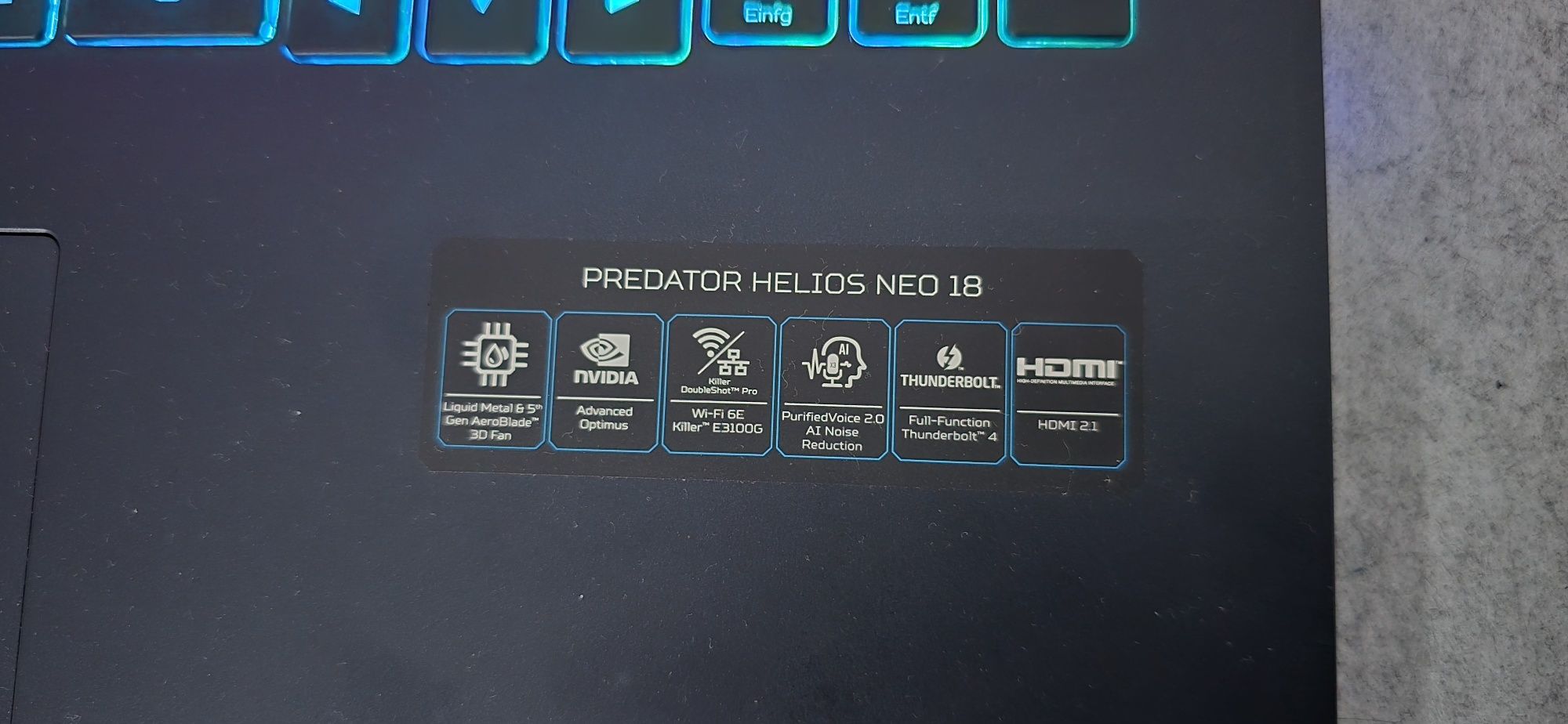 Laptop Gaming Predator Helios Neo 18 / i7-14650HX / RTX 4060