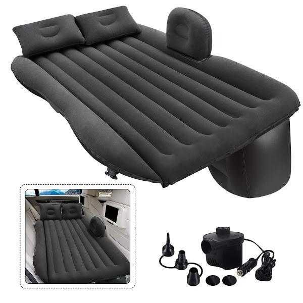Saltea Auto Gonflabila 145x90 cm cu Pompa Electrica, 2 Perne