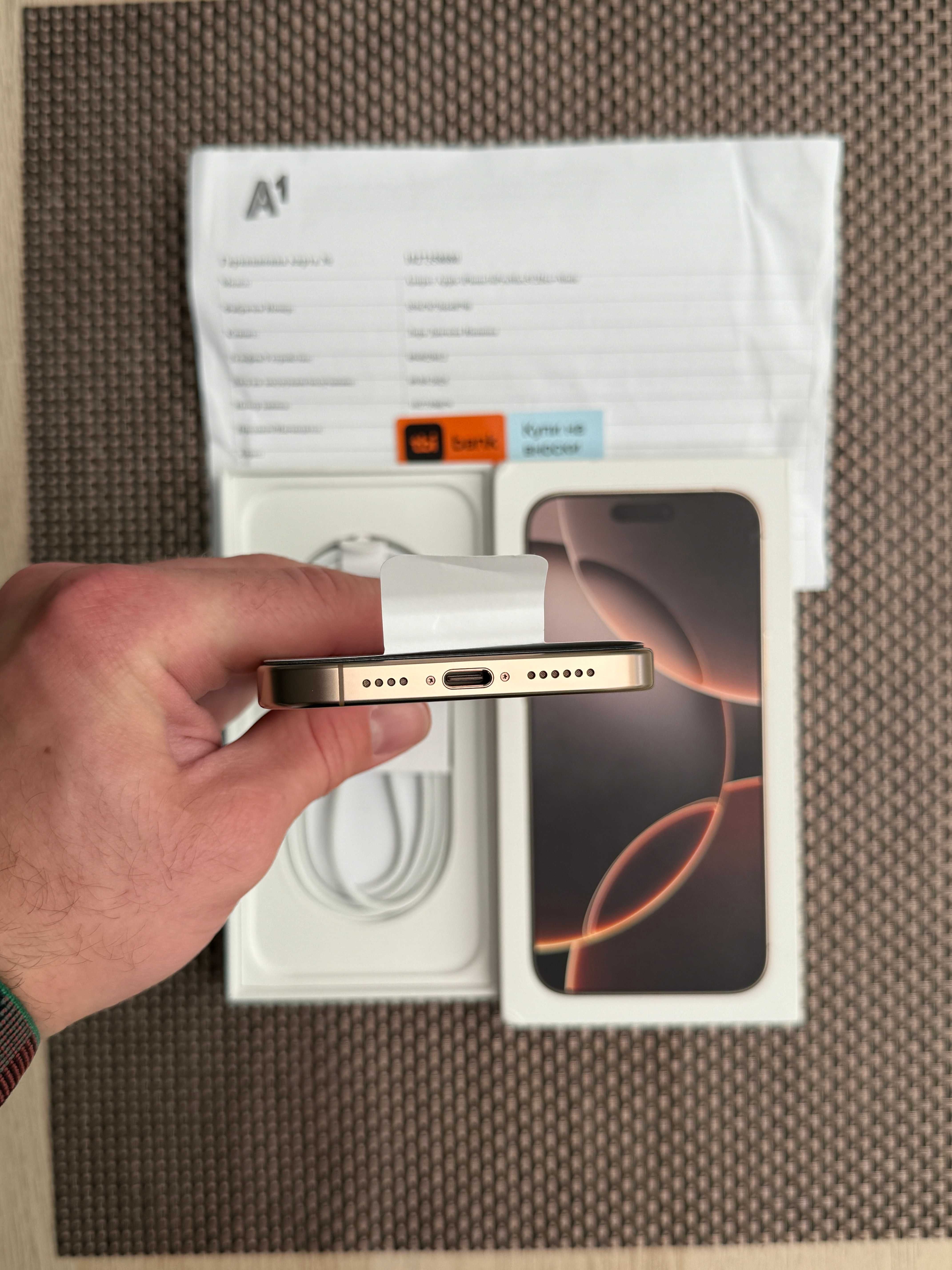 НОВ! 512Gb 24МЕС ГАР iPhone 16 Pro Max Лизинг от 90лв/мес Desert Titan