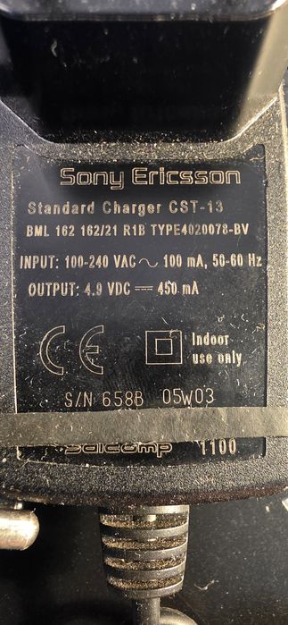 Vand incarcator pt Sony  Ericsson: T28 , T29 , T39 , A2618 , T65 , T68
