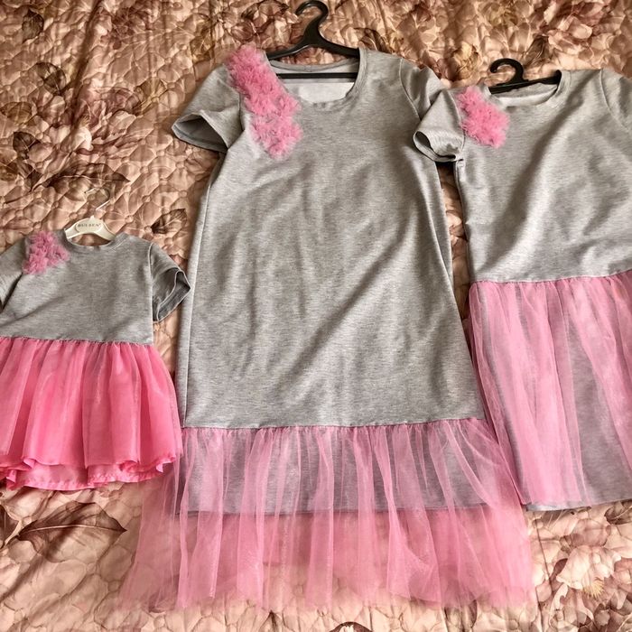 Платья мама+дочки (family look)