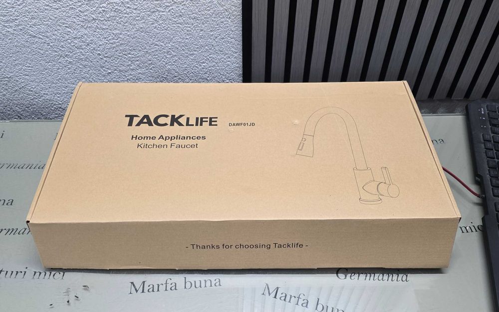 Baterie de bucătărie inox cu duș extractibil