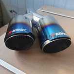2x89mm Титаниев Двоен накрайник Akrapovic гънре генерация акрапович
