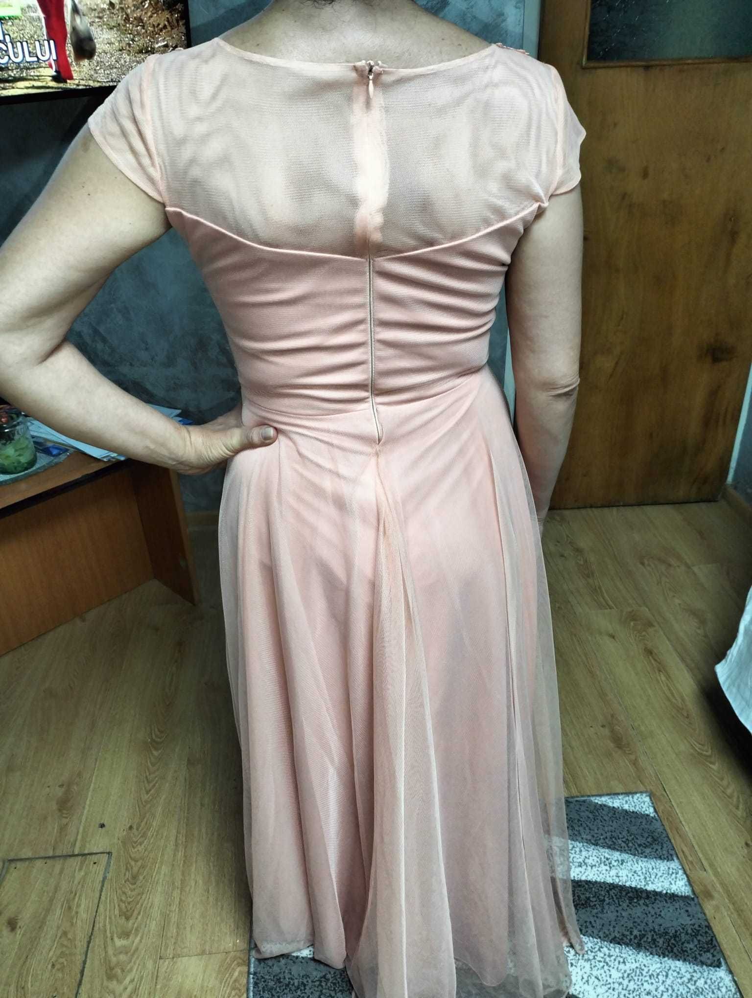 Rochie Riente eleganta, de seara sau ocazie, somon 44