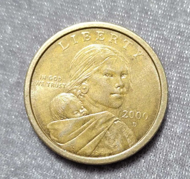Рядка монета 1 долар LIBERTY Сакагавея