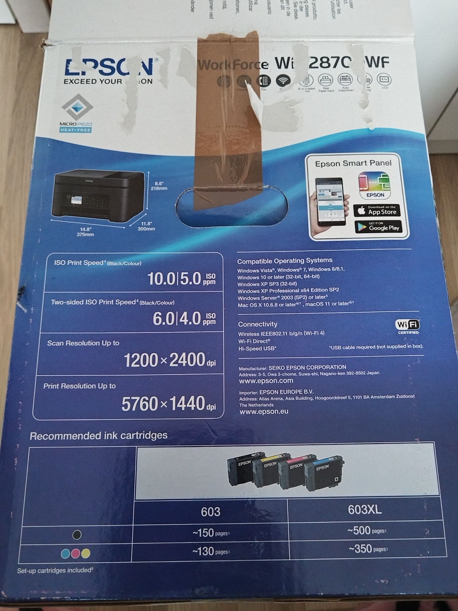 Принтер EPSON WF- 2870 DWF