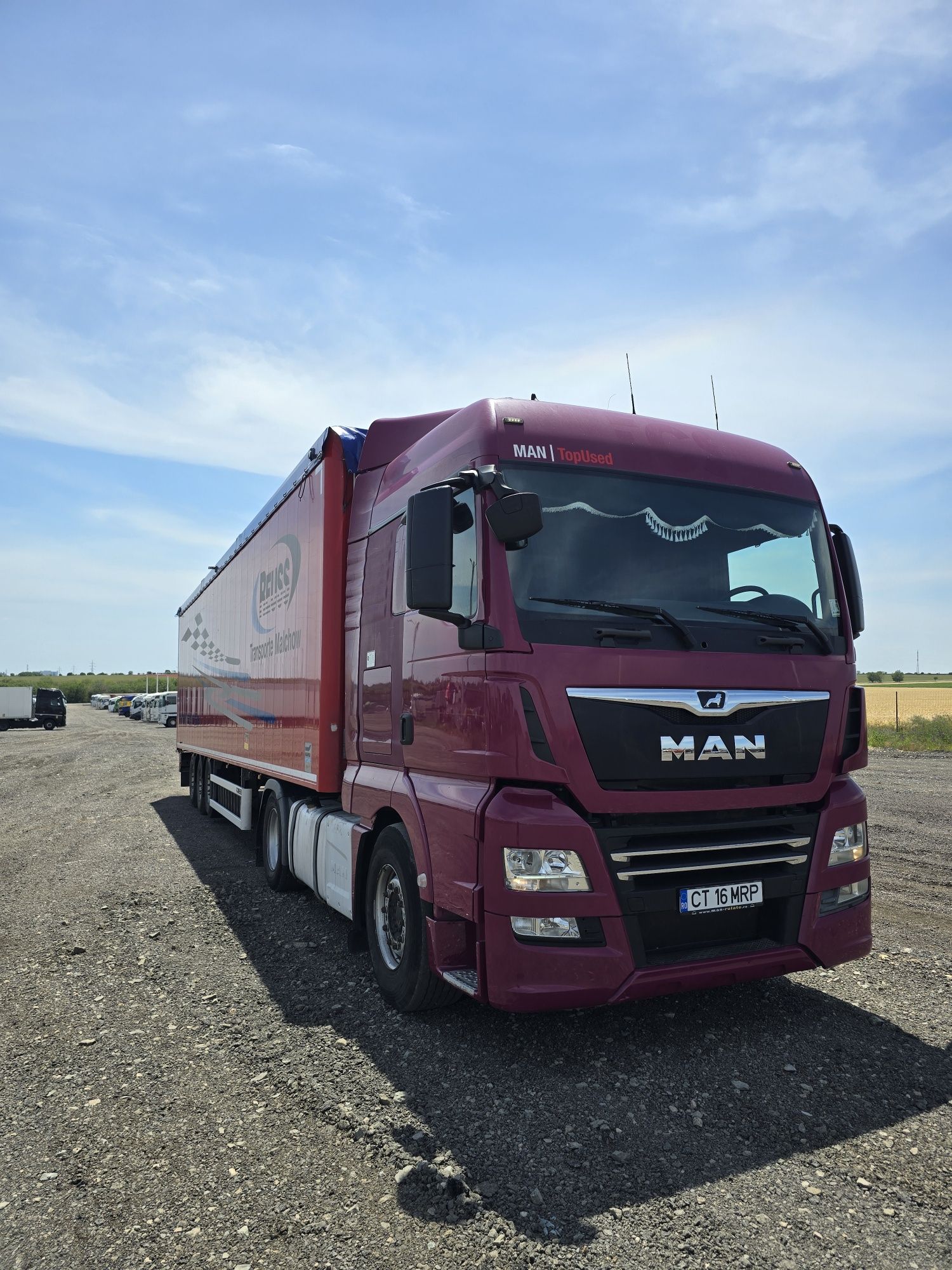 Cuplu MAN TGX 2014 + WF KNAPEN 2015