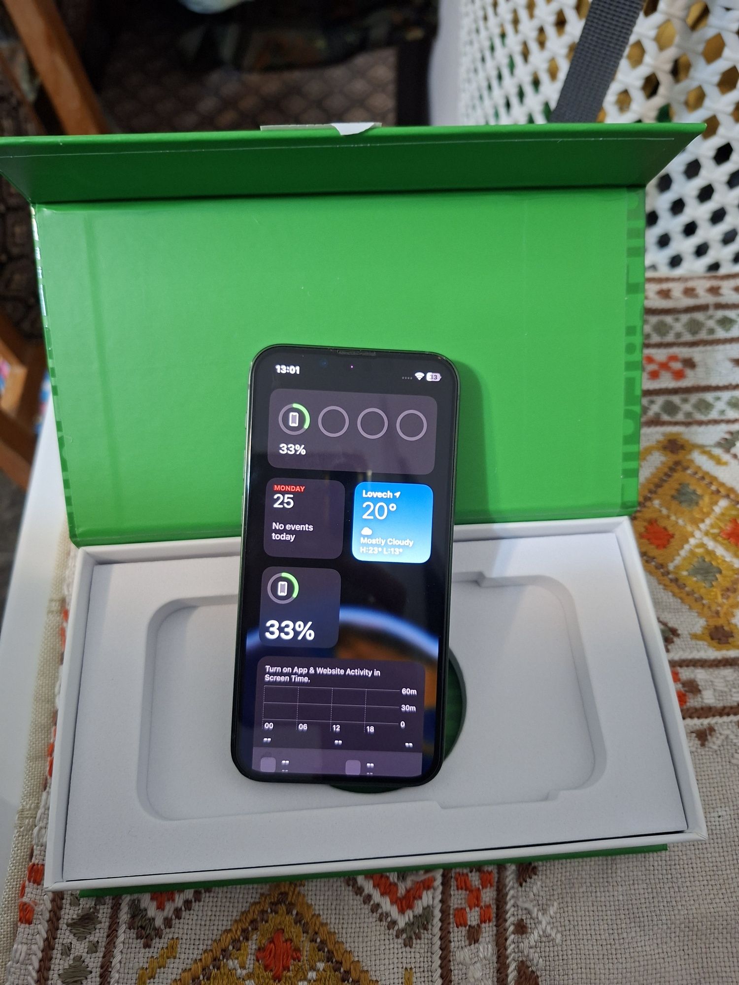 Iphone 13 mini green 5.4 inches screen