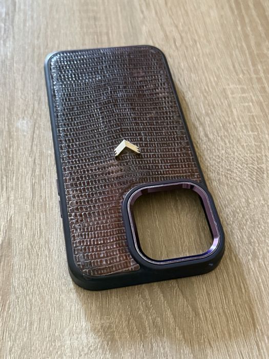 Husa Telefon iPhone 15 Pro Max , Piele , Textura Lizard