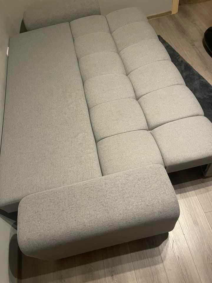 Canapea extensibila CD Sofa Giulia 264x105x75 cm, culoare Gri