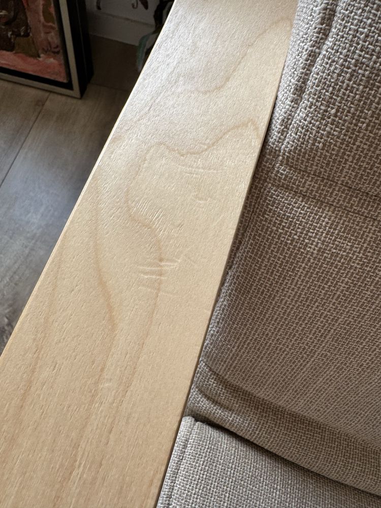 IKEA Poang кресло, бежов меланж тапицерия