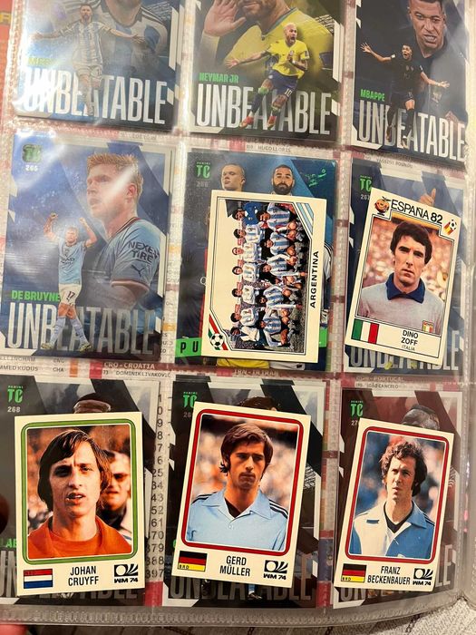 Stickere Panini jucatori celebri Pele Maradona Cruyff