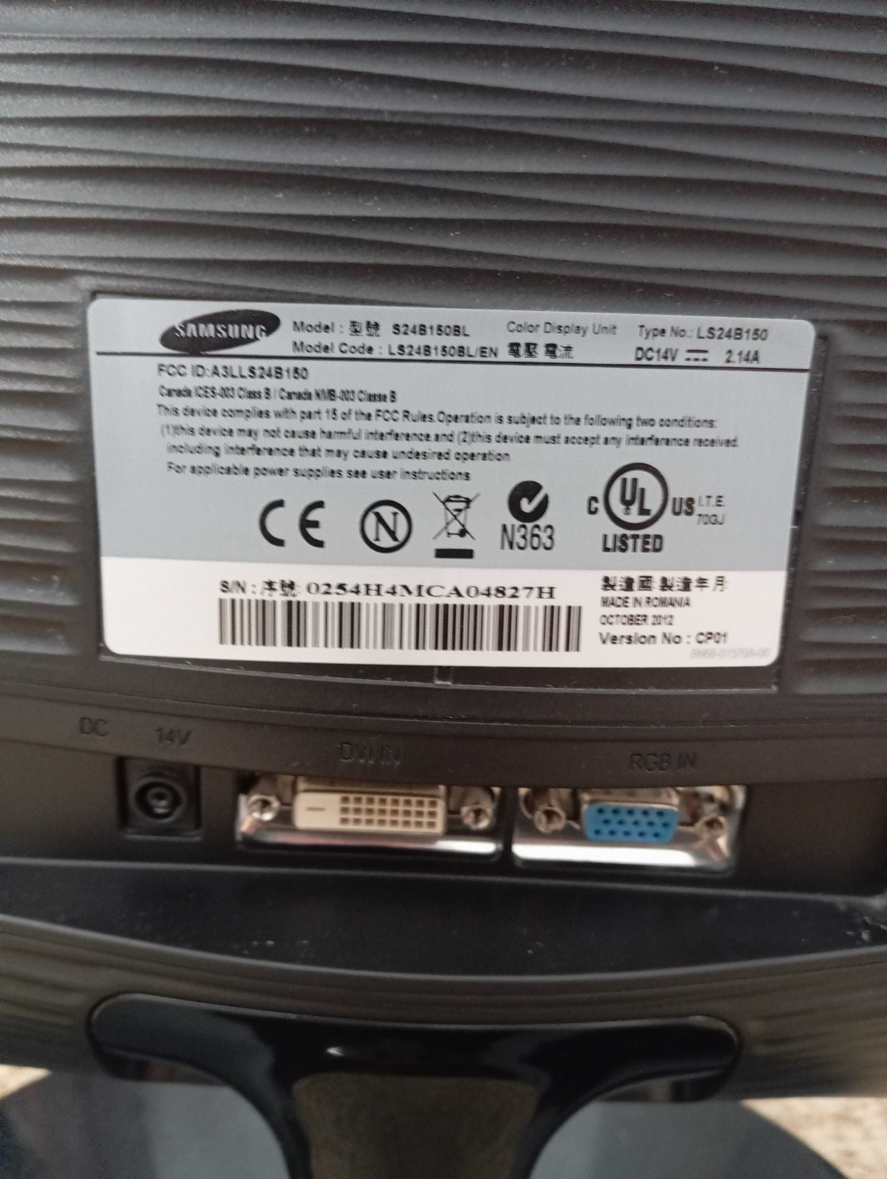 Vând Monitor Samsung LED 24 inch