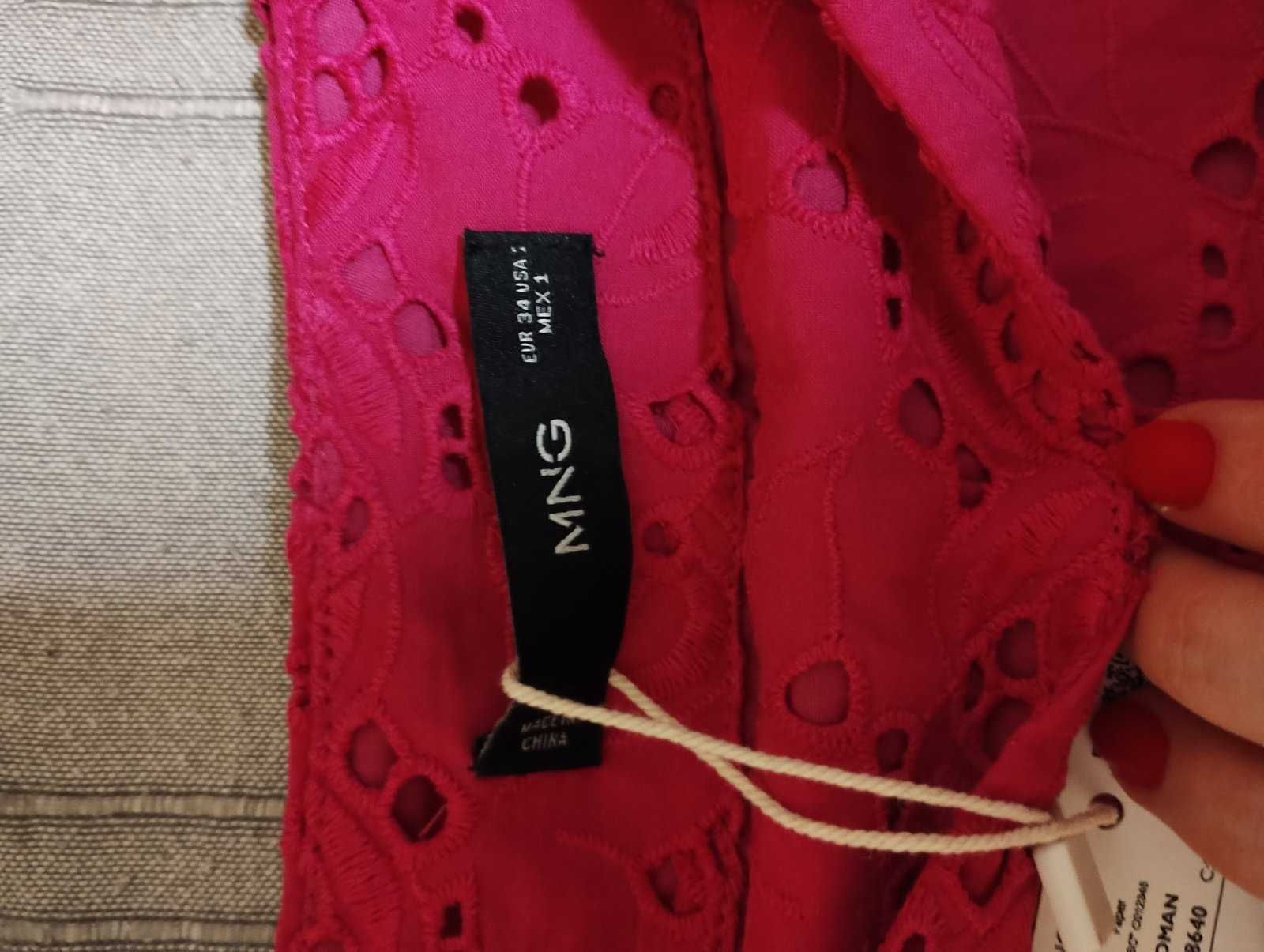Ново с етикет! Къси панталони с бродерия Mango, размер 34/XS