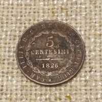 5 centesimi 1826 Bologna STATELE ITALIENE