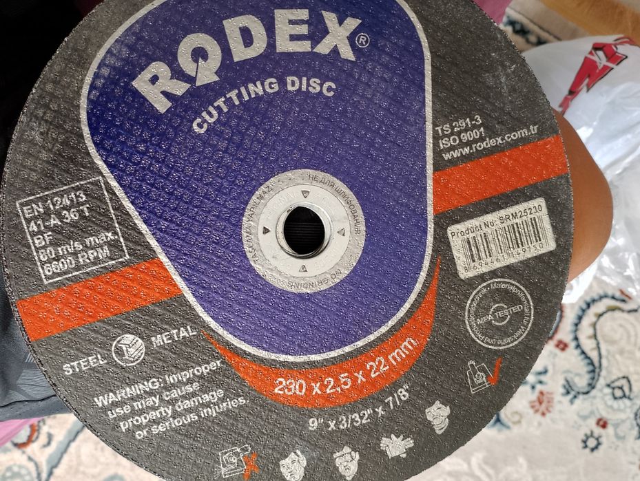 Круг RODEX отрезной по металлу 230х2,5х22 мм