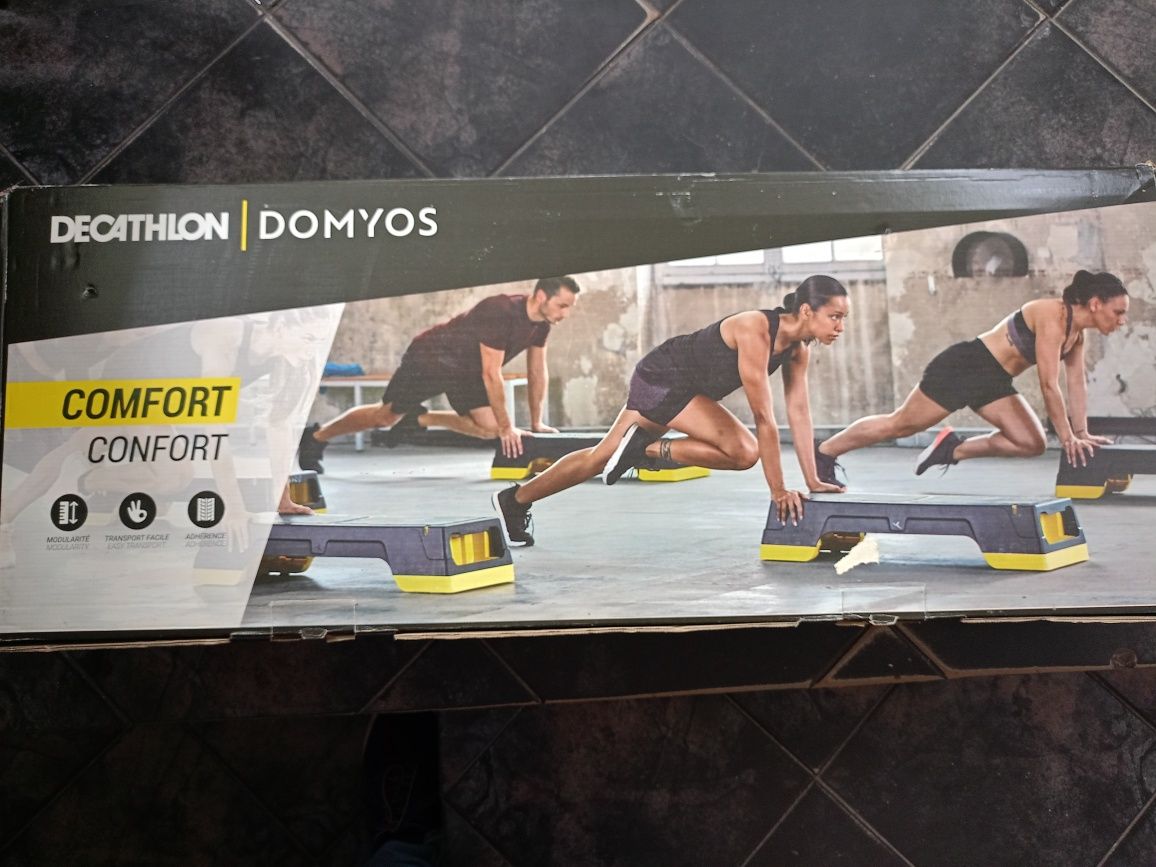 DOMYOS Comfort Step - Black/Yellow