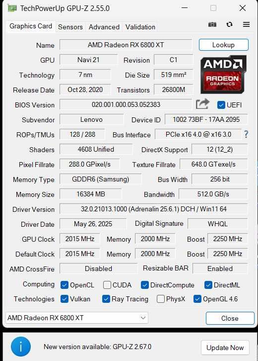 Продавам видео карта RX 6800 XT – Отлично състояние !