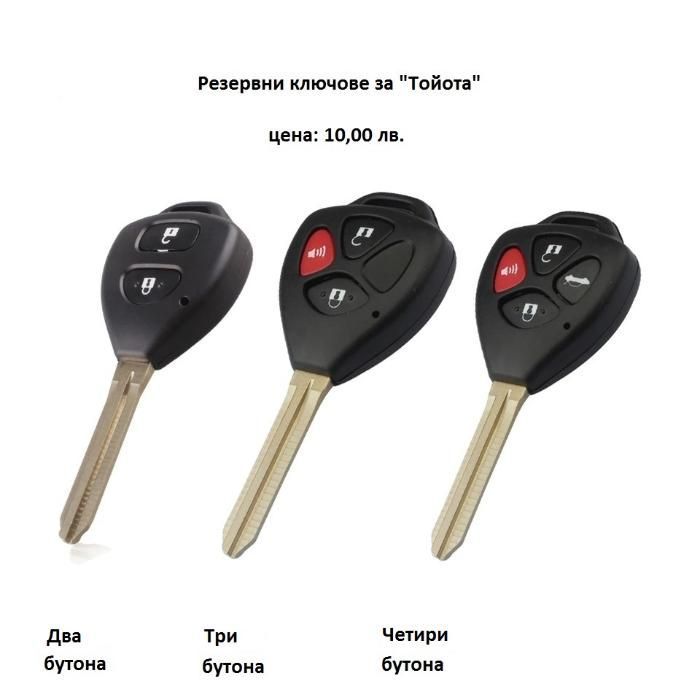 Ключове за Тойота