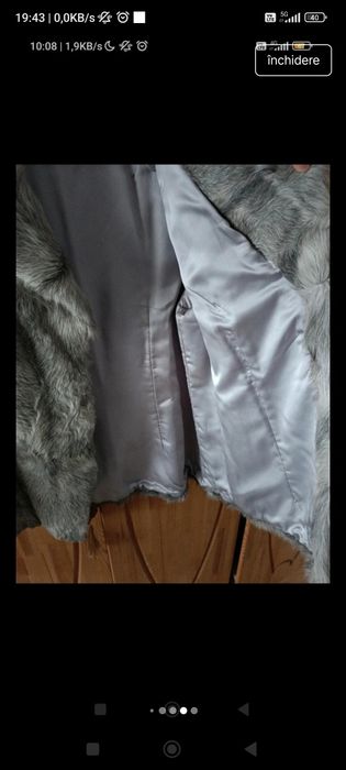 Haină blană capră 100%, mărimea 46