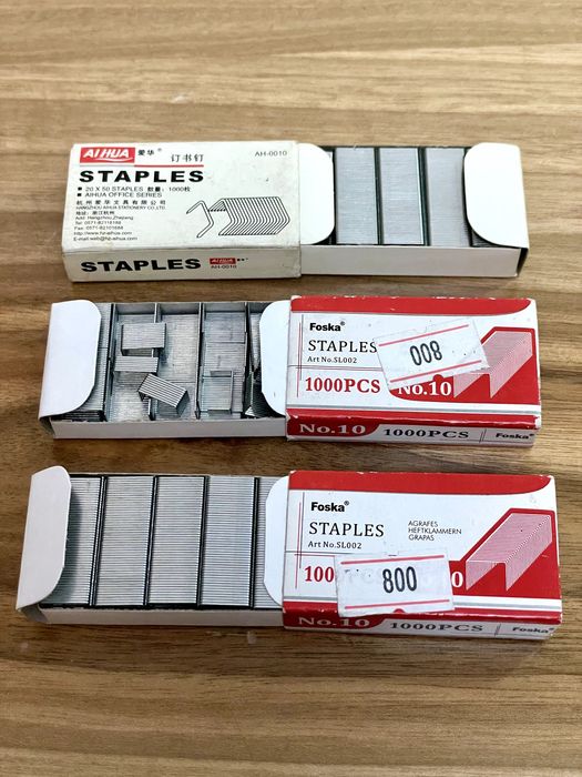 Скобы для канц-го степлера №10/10-sonli ofis stapler uchun shtapellar.