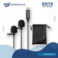 BOYA BY-M3D двойной петличный микрофон для устройств Type C