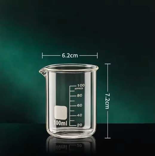 Cana Gradata Bucatarie Laborator din Sticla Borosilicata 100 ml