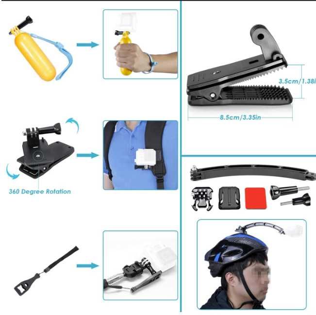 Екшън камера Insta360 x3 - гаранционна, като нова, с много аксесоари